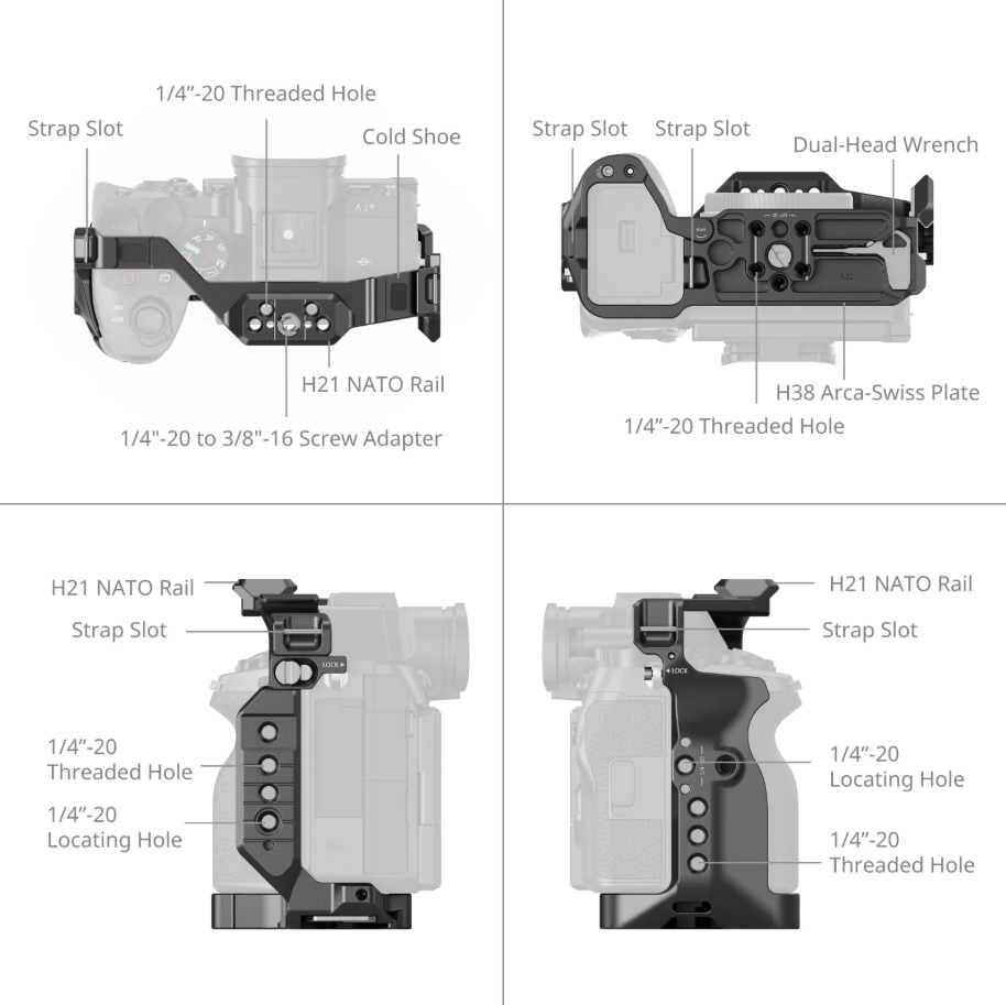 Sony Camera A7 Iv - Kit de cage pour appareil photo