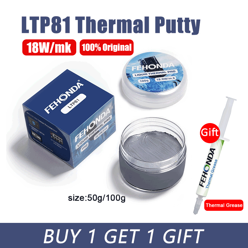 Thermal Paste Cpu - Pâte thermique Fehonda LTP81 18W/mk 50g